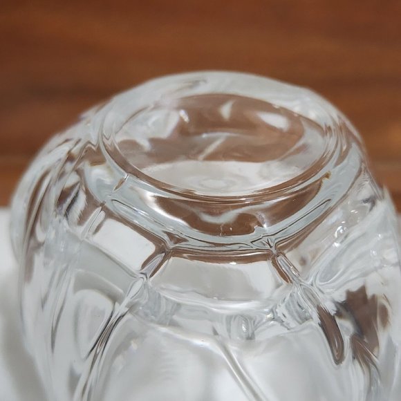 DePlomb Heavy Crystal Tulip Votive Candle Holder 4" tea light glass floral shape - Picture 8 of 10